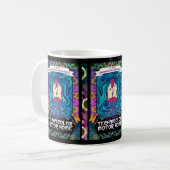 TMH Psychedelic Blume Power Kiss Kaffeetasse (Vorderseite Links)