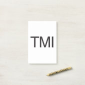 TMI POST-IT KLEBEZETTEL (Auf Schreibtisch)