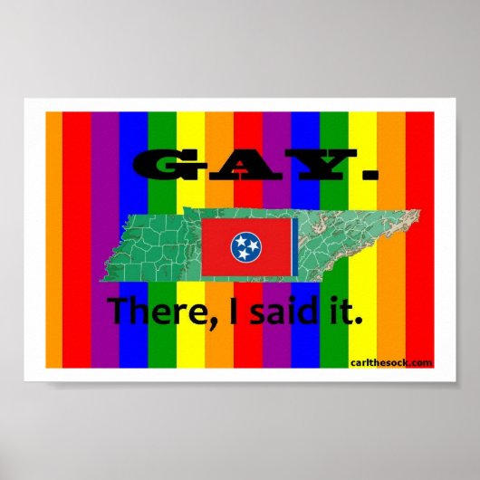 TN Gay Poster (Vorne)