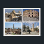 TN Tunesien Postkarte<br><div class="desc">Reisen und PostCard Hier ist die Erinnerung an Ihren Urlaub in Tunesien. Dieses Bild enthält eine Darstellung der folgenden Orte: Tunesien - Domes der Großen Moschee von Kairouan - Das römische Amphitheater in El Djem. Beeindrucken Sie Freunde und Familie mit einzigartigen Souvenirs von der großen Reise. Probier uns!</div>