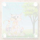 TNR-Falle, Neuter, Return Rette Lives Untersetzer (Rückseite)