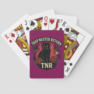 TNR Rockabilly Cat Trap Neuter Return Vintag Spielkarten