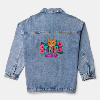 TNR Vibes Trap Neuter Return Cat Jeansjacke