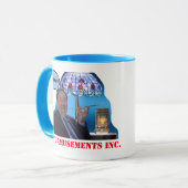 TNT Amusements 2-seitige GET OUT-Tasse Tasse (Vorderseite Links)