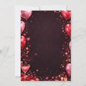 to a girl's night out on Valentine's Day Einladung (Rückseite)