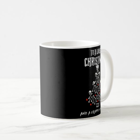To A Lousy Christmas And A Crappy New Year (anti X Kaffeetasse (VorderseiteRechts)