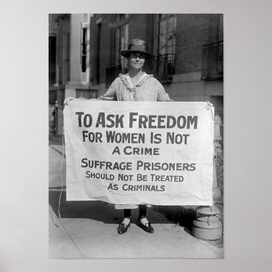 To Ask Freedom For Women Is Not A Crime Poster (Vorne)