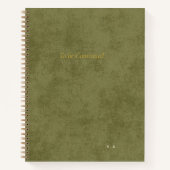 'To Be Continued' Personalized Green Notebook* Notizblock (Vorderseite)