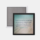 To be yourself magnet (Vorderseite/Rückseite)