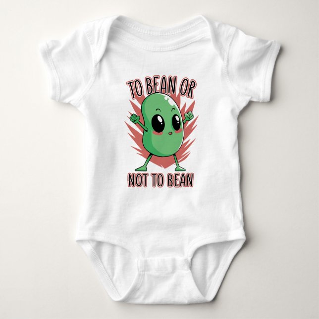 To bean or not to bean baby strampler (Vorderseite)