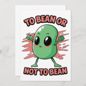 To bean or not to bean einladung (Vorne/Hinten)