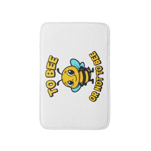 To bee or not to bee badematte (Vorderseite Vertikal)