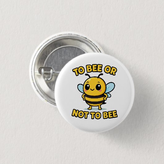 To bee or not to bee button (Vorne & Hinten)