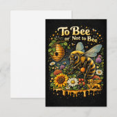 To Bee or Not to Bee Dankeskarte (Vorne/Hinten)