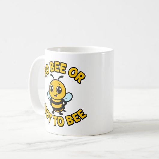 To bee or not to bee kaffeetasse (Vorderseite Links)