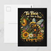 To Bee or Not to Bee Postkarte (Vorne/Hinten)