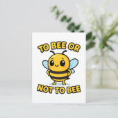 To bee or not to bee postkarte (Stehend Vorderseite)