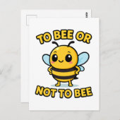 To bee or not to bee postkarte (Vorne/Hinten)