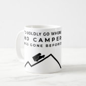 To Boldly Go - Overland Camper Kaffeetasse (Vorderseite Links)