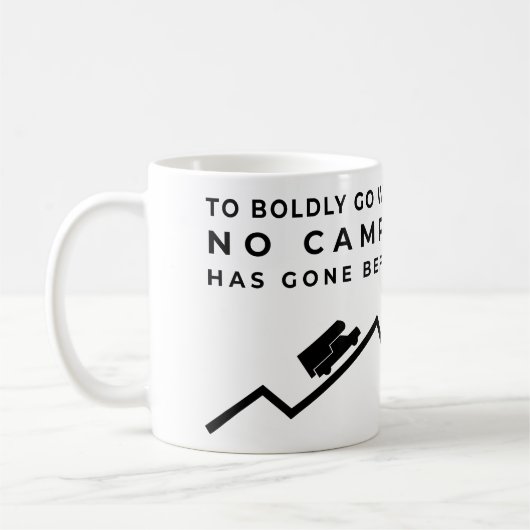 To Boldly Go - Overland Camper Kaffeetasse (Links)