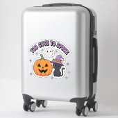 To Cute to Spook Halloween Aufkleber (Koffer)
