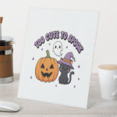 To Cute to Spook Halloween Sockelschild (In Situ)