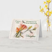 To Daughter (Goodbye From Terminally ill Parent) Karte (Gelbe Blume)