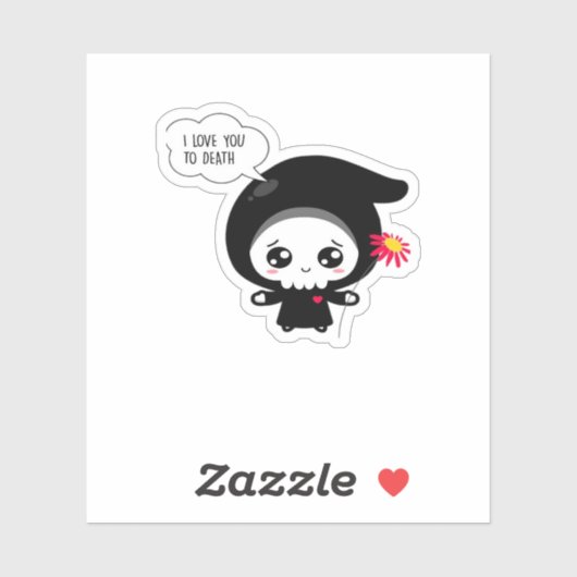 To Death - Funny Valentinstag Classic Aufkleber (Blatt)