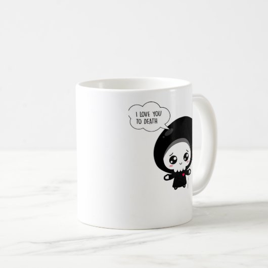 To Death - Funny Valentinstag Classic Kaffeetasse (VorderseiteRechts)
