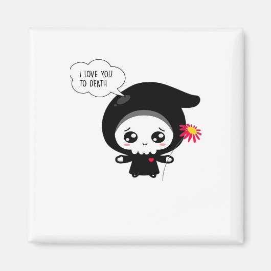 To Death - Funny Valentinstag Classic Magnet (Vorne)