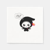 To Death - Funny Valentinstag Classic Serviette (Vorderseite)