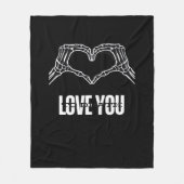 To Death - Skeleton Heart Hands Classic Fleecedecke (Vorderseite)