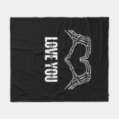 To Death - Skeleton Heart Hands Classic Fleecedecke (Vorderseite (Horizontal))