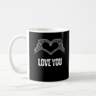 To Death - Skeleton Heart Hands Classic Kaffeetasse