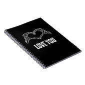 To Death - Skeleton Heart Hands Classic Notizblock (Rechte Seite)