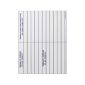 "To do, Be, To Manifest" Notepad (blau) Notizblock (Rotiert)