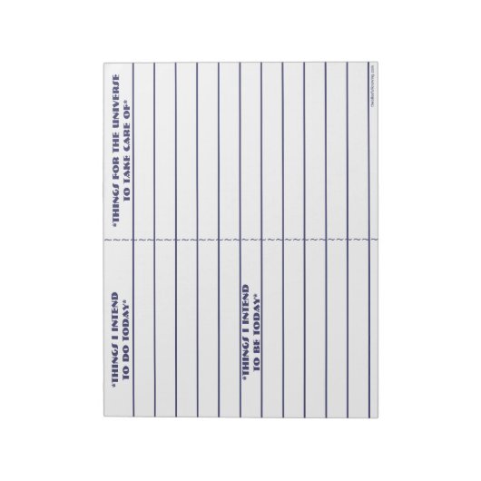 "To do, Be, To Manifest" Notepad (blau) Notizblock (Rotiert)