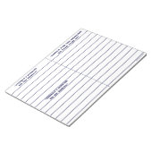 "To do, Be, To Manifest" Notepad (blau) Notizblock (angewinkelt)