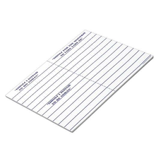 "To do, Be, To Manifest" Notepad (blau) Notizblock (angewinkelt)