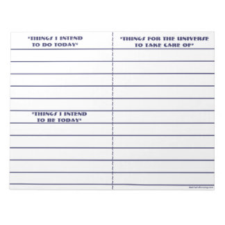 "To do, Be, To Manifest" Notepad (blau) Notizblock