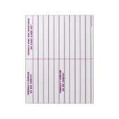 "To do, Be, To Manifest" Notepad (Lila) Notizblock (Rotiert)