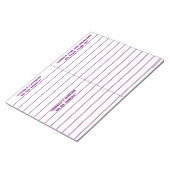 "To do, Be, To Manifest" Notepad (Lila) Notizblock (angewinkelt)