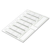 To Do Checklist And Planner For Organising Notes Notizblock (angewinkelt)