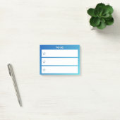 TO-DO Checklist Sticky Notes – 3 Line Task Pad Post-it Klebezettel (Büro)