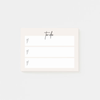 „To-Do“-Klebezettel – Minimales neutrales Design Post-it Klebezettel