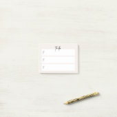 „To-Do“-Klebezettel – Minimales neutrales Design Post-it Klebezettel (Auf Schreibtisch)