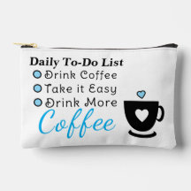 To-do list coffee lovers white blue