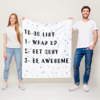 "To-Do-List" - Cooles Motivierend Fleece-Blanket