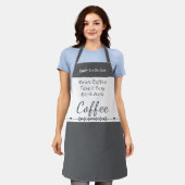 To do list for coffee lovers white grey schürze (Getragen)