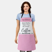 To do list for coffee lovers white pink schürze (Getragen)